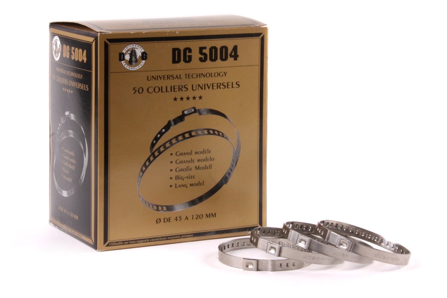 DG KLEMBANDEN VOORGEROLD GROOT DIAMETER 45-120MM 2
