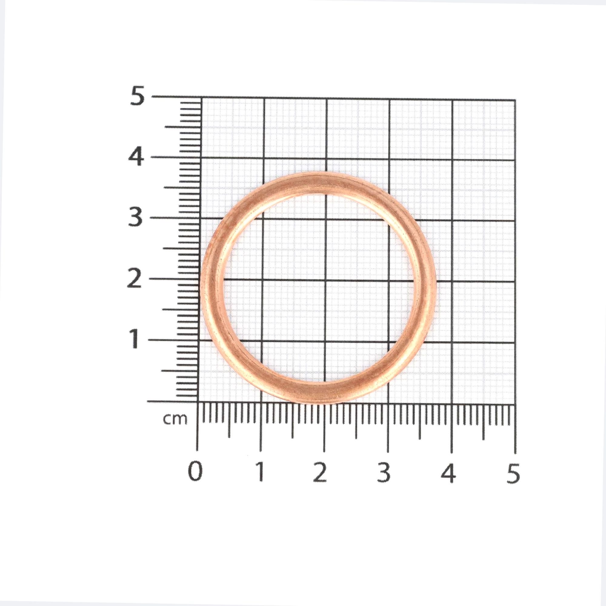 SUMP PLUG WASHER OVAL SECTION COPPER 30X38X2,5 2
