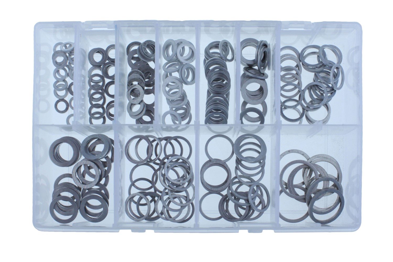 ASSORTIMENT AFDICHTRINGEN ALUMINIUM 260-DELIG