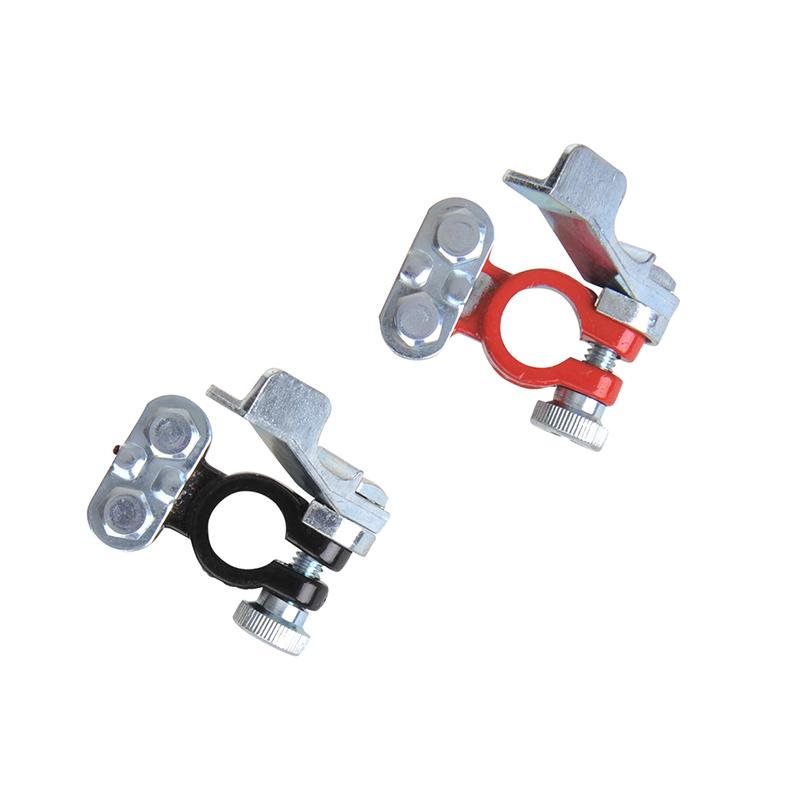 ACCUPOOLKLEMMEN SET (+) EN (-) MET SNELSLUITING ROOD/ZWART 3