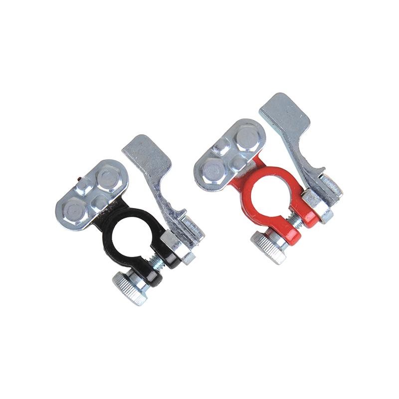 ACCUPOOLKLEMMEN SET (+) EN (-) MET SNELSLUITING ROOD/ZWART 5