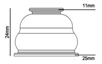 FUSEE KOGELHOES COMPLEET + 2XRING SMALL 25-11