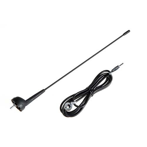 DAKANTENNE RONDE VOET ZWART + KABEL
