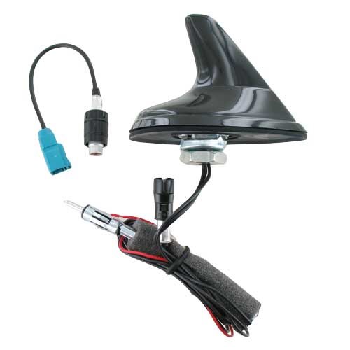 SHARK ANTENNE GLOSSY ZWART