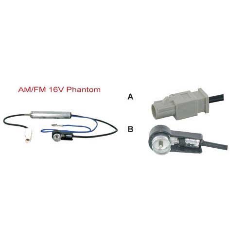 ANTENNE ADAPTER AM/FM 16V PHATOM FAKRA > ISO 50Ω MALE