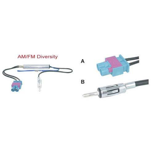 DIVERSITY ANTENNE ADAPTER PASSIEF 2X FAKRA MAN --> DINMAN