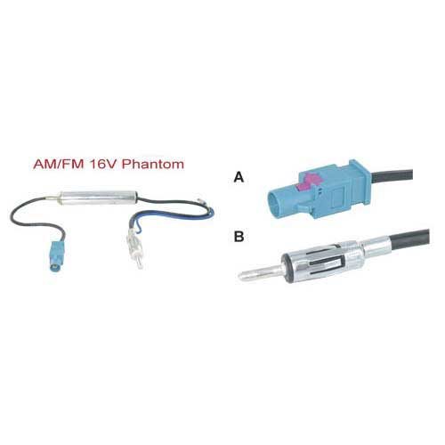 ANTENNE ADAPTER AM/FM 16V PHANTOM FAKRA MALE > DIN MALE