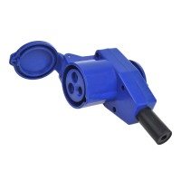 CEE ANGLED CONNECTOR + SCHUKO SOCKET