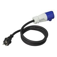 SCHUKO VERLOOPKABEL 150CM 3X2,5MM² VAN SCHUKO STEKKER NAAR CEE 2