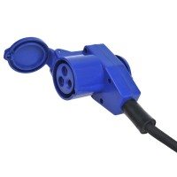CEE VERLENGKABEL 20M MET HAAKSE CONTRASTEKKER + SCHUKO STOPCONTACT 3X1,5MM² 2