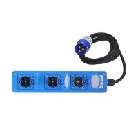 CEE 3-WEG SCHUKO STEKKERDOOS 1,5M 2