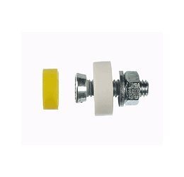 KENTEKENPLAATBOUT MET KAP, MOER EN 2X RING M6X20