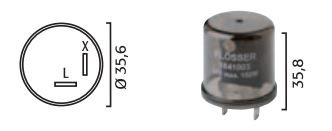 KNIPPERLICHT RELAIS 12V MAX 300W 2-POLIG