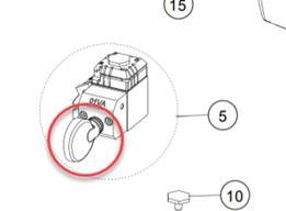 SILCA RODE KNOP 01VA