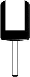 SILCA TRANSPONDERSLEUTEL ZONDER CHIP