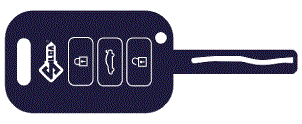 LARGE PLASTIC CAR REMOTE LIGHTWEIGH.BLUE