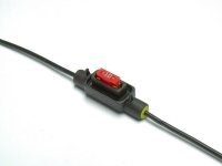 ZEKERINGHOUDER MINI LOW PROFILE 1,5MM² ZWARTE KABEL