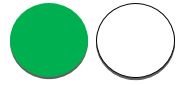 ENKELADERIGE KABEL PVC 0,5MM2 GROEN/WIT (1M-100/ROL)