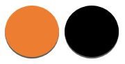 ENKELADERIGE KABEL PVC 1,5MM2 ORANJE/ZWART (1M-100/ROL)