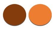 ENKELADERIGE KABEL PVC 1,0MM2 BRUIN/ORANJE (1M-100/ROL)