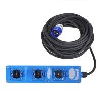 CEE 3-WEG SCHUKO STEKKERDOOS 20M 2