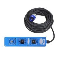 CEE 3-WEG STEKKERDOOS 20M (2XSCHUKO + 1X2-USB) 2