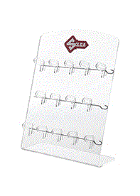 PLEXIGLAS DISPLAY SLEUTELHANGERS 28X39CM