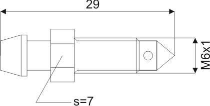 REMONTLUCHTINGSNIPPEL M6X1X29MM SW7 2