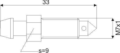 REMONTLUCHTINGSNIPPEL 0088 M7X1X33MM SW9 2