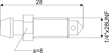 REMONTLUCHTINGSNIPPEL 0120 1/4-28UNFX28MM SW8 2