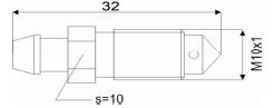 REMONTLUCHTINGSNIPPEL 0131 M10X1X32MM SW10 2
