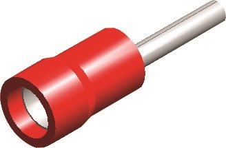PVC KABELSCHOEN 566 MAN PIN ROOD (1,9X12)