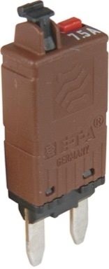 ZEKERING AUTOMAAT TOT 24V H=37MM MINI DONKER BRUIN 7,5A