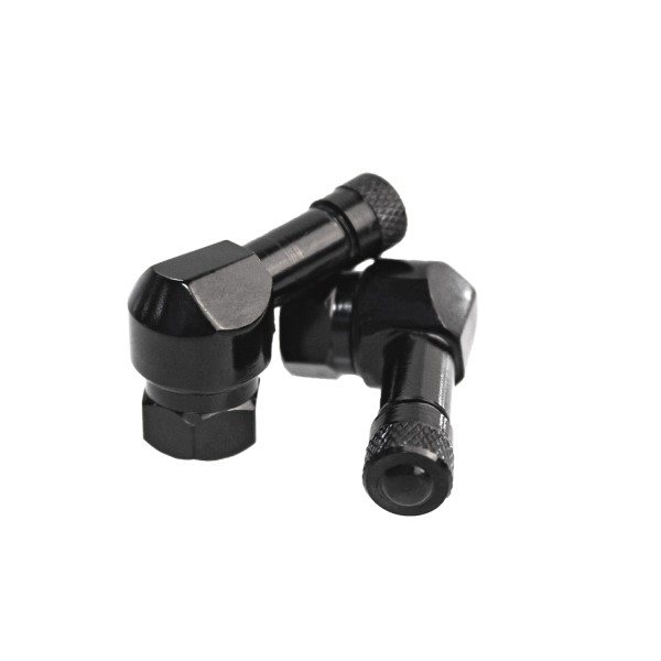 CLAMP-IN VENTIEL MOTORFIETS (L=25MM) GAT: 11,5MM 84° ZWART