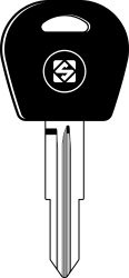 SILCA TRANSPONDERSLEUTEL Z/CHIP MET DOP