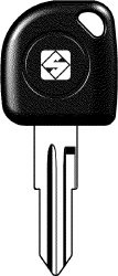 SILCA TRANSPONDERSLEUTEL Z/CHIP MET DOP
