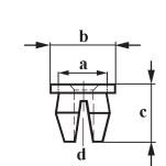 MOER CLIP OE: N90786701 6150260, E826163S 2