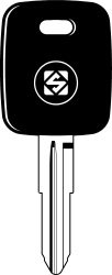 SILCA TRANSPONDERSLEUTEL Z/CHIP MET DOP