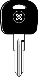 SILCA TRANSPONDERSLEUTEL Z/CHIP MET DOP