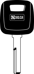 SILCA TRANSPONDERSLEUTEL Z/CHIP MET DOP
