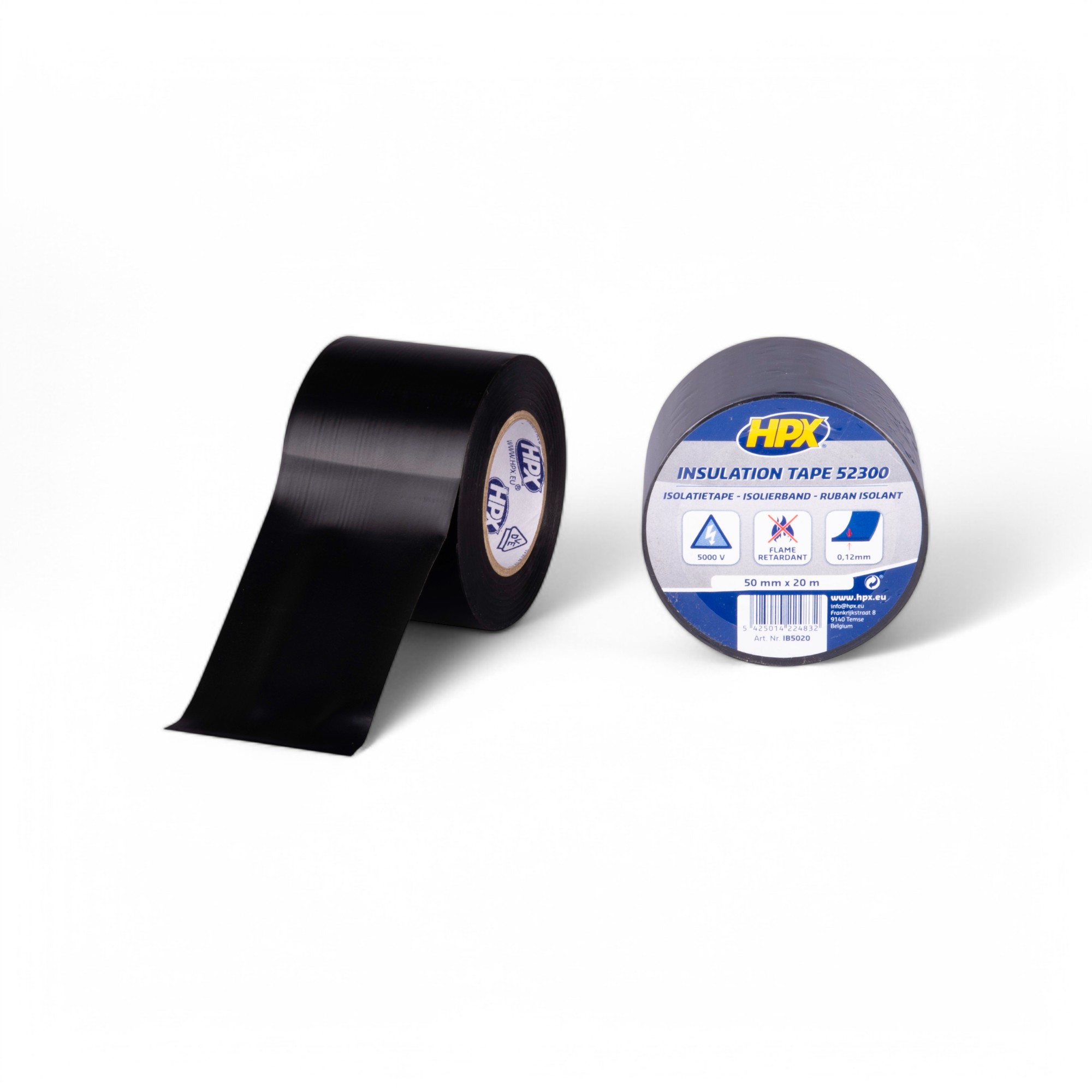 HPX PVC ISOLATIETAPE - ZWART 50MMX33M