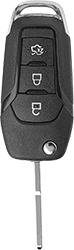 AUTOSLEUTEL FORD -LEGE BEHUIZING- INCLUSIEF BUTTONS