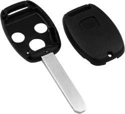 AUTOSLEUTEL HONDA -AUTOSLEUTEL LEEG 3 KNOPS EXC CHIP HOUDER