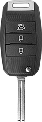 AUTOSLEUTEL KIA -LEGE BEHUIZING- INCLUSIEF 3 BUTTONS