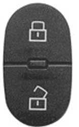 AUTOSLEUTEL VAG -RUBBER PAD 2 KNOPS VOOR LEGE BEHUIZING