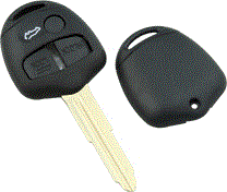 AUTOSLEUTEL LEGE BEHUIZING 3 KNOPS