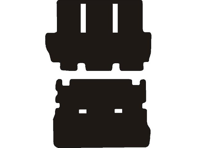MATTENSET NAALDVILT (ZWART) MAZDA MPV ACHTERSET 1995 - 2000