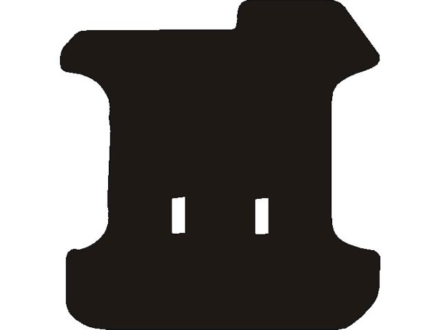 MATTENSET NAALDVILT (ZWART) MITSIBUSHI SPACE GEAR ACHTER  1995 - 2000