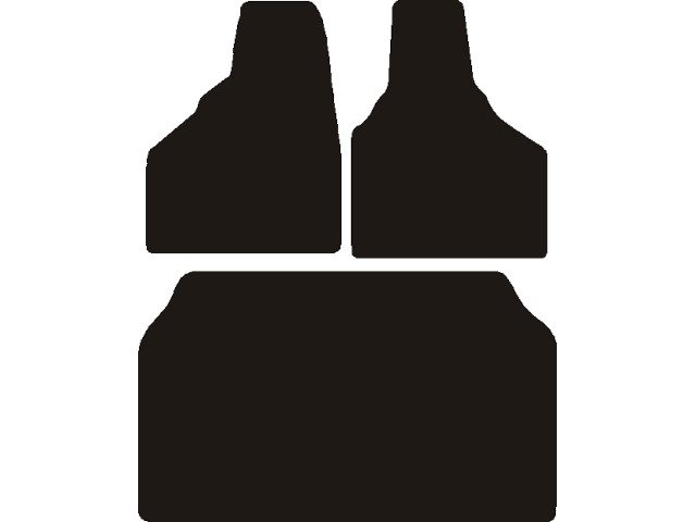 MATTENSET NAALDVILT (ZWART) LIGIER NOVA + KOFFERBAKMAT 2000 ->