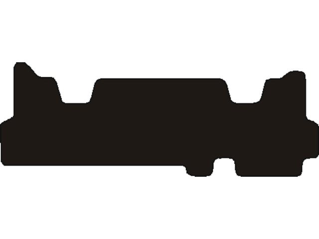 MATTENSET NAALDVILT (ZWART) MERCEDES SPRINTER W906 DUBB. CABINE ACHTER